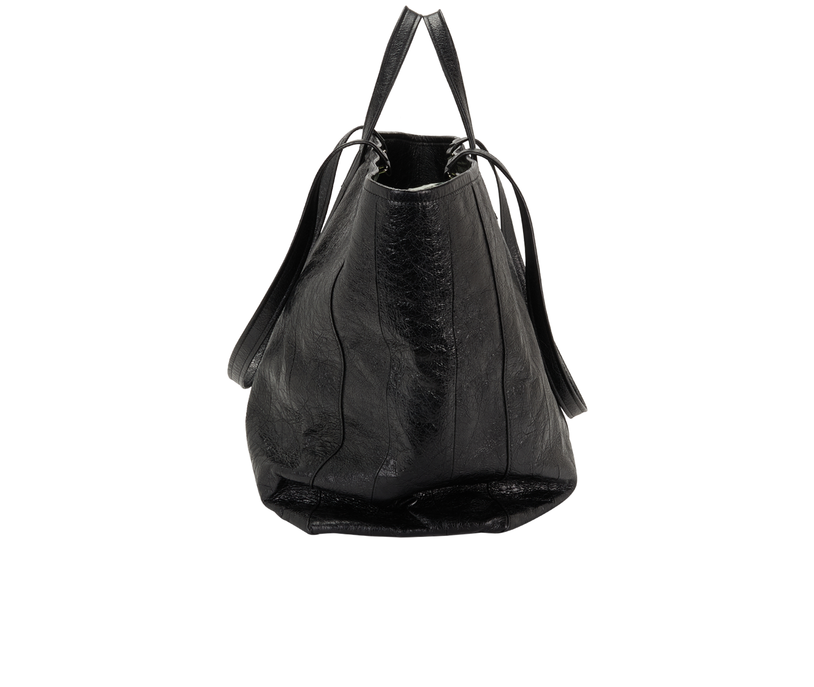 Large Barbes Tote, &pound;495, Handbags, Black, Leather, Bottom view